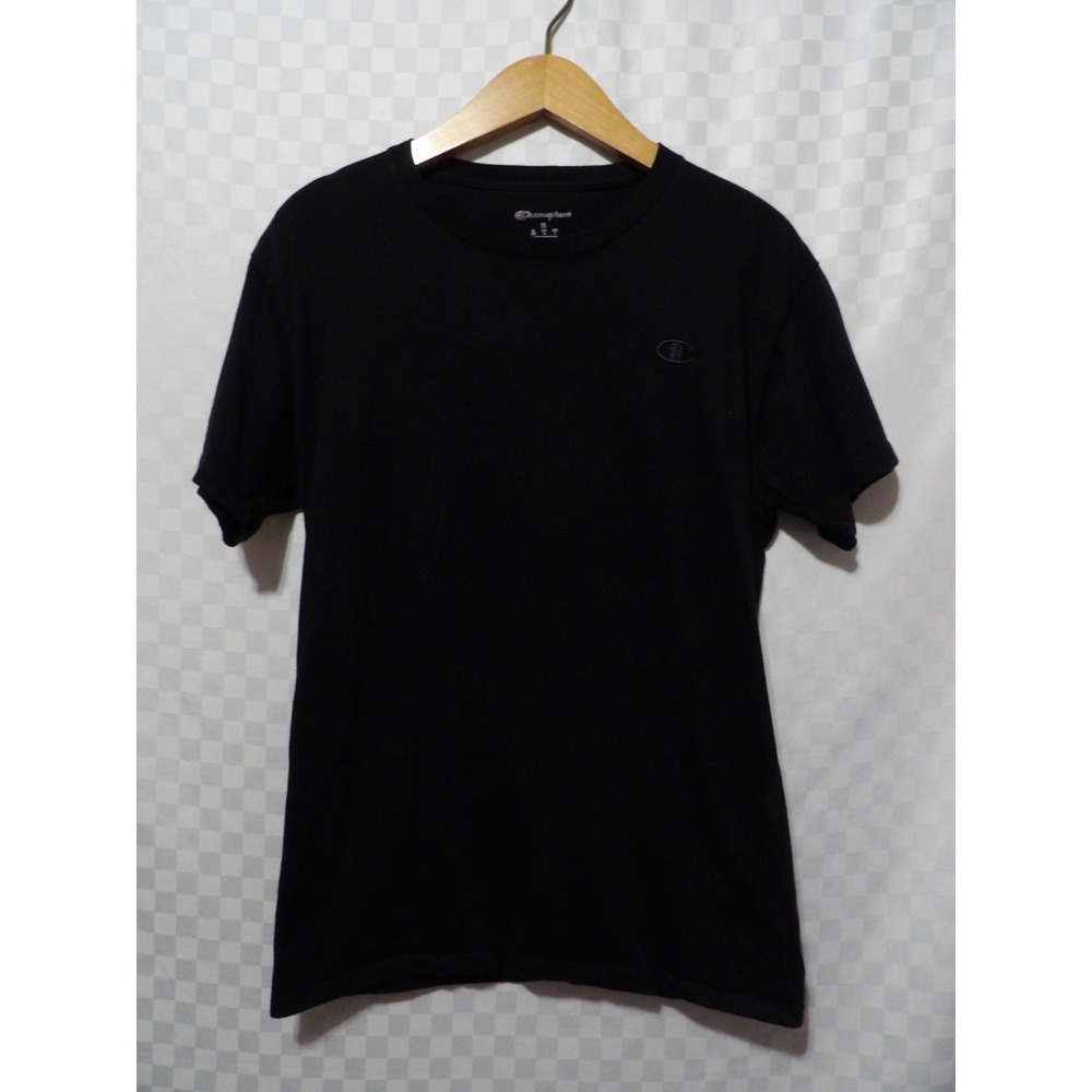 CHAMPION Monochrome Black Tee Shirt | L